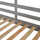 Bunk Bed Wood Bed & Roof, Window, Guardrail, Ladder