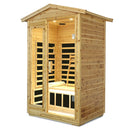 Two Person Far Infrared Old Fir Outdoor Sauna Room
