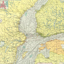 Vintage Map of Baltic Sea, 1922