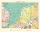 Vintage Map of Southern North Sea Ports, 1922