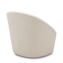 Anson - Swivel Chair With Soft Rounded Back - Off White by HouseOfZazla