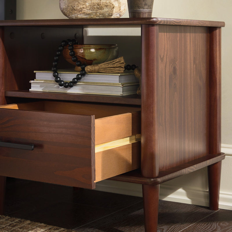 Walker Edison Spindle Transitional 1-Drawer Nightstand