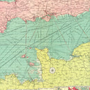 Vintage Map of English Channel, 1922