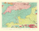 Vintage Map of English Channel, 1922