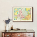 Vintage Map of North Sea, 1922