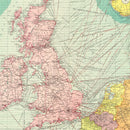 Vintage Map of North Sea, 1922