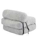 Latina Indoor Foldable Bean Bag Lounge Chair - Light Gray by HouseOfZazla