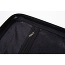 3 Piece Luggage Sets ABS Lightweight Suitcase with Two Hooks, Spinner Wheels, TSA Lock, (20/24/28) Black