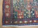 4' X 10' Antique Handmade Turkish Floral Tribal Oriental Wool Rug