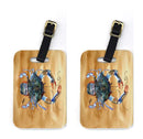 Female Blue Crab Sandy Beach Luggage Tag