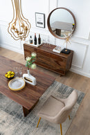 4 - Light Metal Chandelier, Hanging Light Fixture with Adjustable Chain for Kitchen Dining Room Foyer Entryway, Bulb Not Included