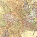 Vintage Map of Mexico 1886