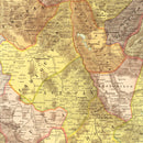 Vintage Map of Hidalgo Mexico, 1886