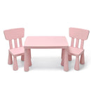 2-in-1 Kids Furniture Set: Twin Bed Frame & 3-Piece Activity Play Table and Chair Set by LJGDeals