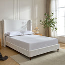 Harper - Tall Headboard Upholstered Bed / High Headboard / Elegant Simplicity / No Box Spring Needed by Unique Piece Furniture