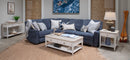 Echo Isles - Lift Top Storage Cocktail Table With Casters - Sea Pearl And Driftwood