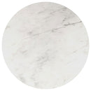 Landry - Round End Table - White Marble