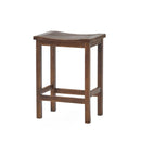 Outdoor Acacia Wood Counter Height Barstool Set of 2 by HouseOfZazla
