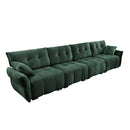 Modern Sofa & Pillows, Textured Cover, High Rebound Cushions by HouseOfZazla
