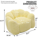 Lotus Style Compression Sofa With Pull Ring by Unique Piece Furniture