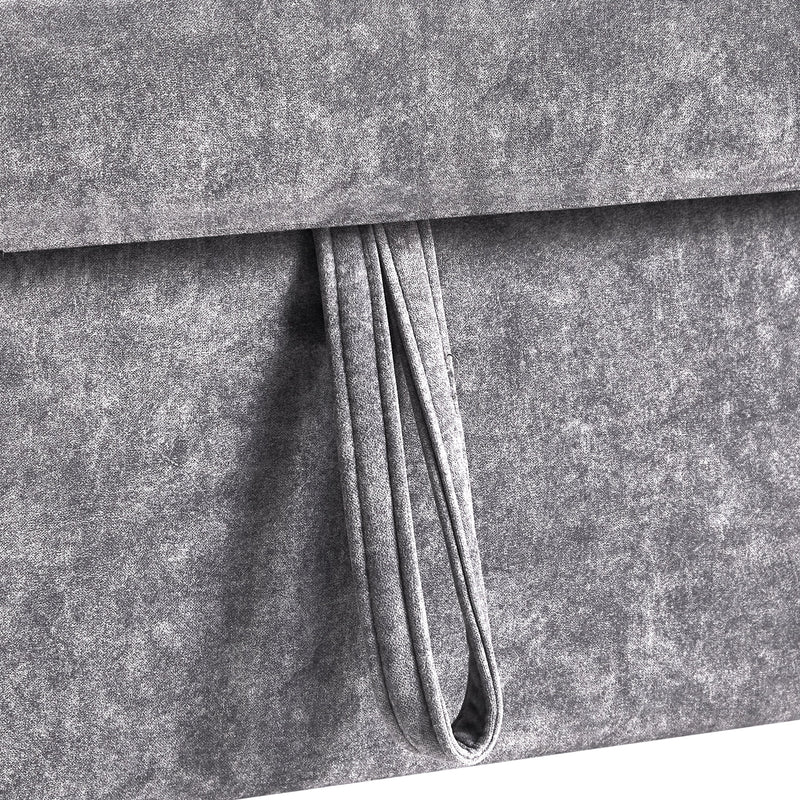 55.1" Pull Out Sleep Sofa Bed Loveseats Sofa Couch with Adjustable Backrest, Storage Pockets, 2 Soft Pillows, USB Ports for Living Room, Bedroom, Apartment, Office,Grey