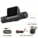 4-Channel Car DVR Dash Cam – 1080P Front, 720P Side & Rear, Night Vision