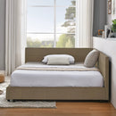 Upholstered Bed Frame With Tufted Backrest And Armrests by Unique Piece Furniture