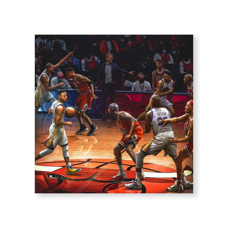 96 Bulls vs 17 Warriors Canvas