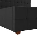 King Upholstered Bed With Storage - Black by HouseOfZazla