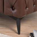 84.06Inch Width Traditional Square Arm removable cushion 3 seater Sofa