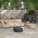 Cleo - Modular Upholstered Deep Seating Patio Corner Chair Axroma Olefin by HouseOfZazla