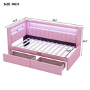 Upholstered Platform Bed With USB Ports And LED Belt by HouseOfZazla