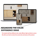 Modern 48" Wall Mounted Bathroom Vanity With Double Resin Sink And Storage Rack Soft Close Doors - Imitative Oak by HouseOfZazla
