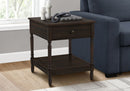 Accent Table, 2 Tier, Square, Traditional - Walnut by HouseOfZazla