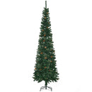 HOMCOM 7.5 Foot Pencil Artificial Christmas Tree