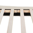 Aspen - King Vertical Tufted Headboard Platform Bed Set - Light Beige by HouseOfZazla
