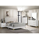 James - 6 Drawer Dresser With Mirror - White by HouseOfZazla