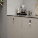 Satin Steel "Leaf" Tab Drawer Pulls