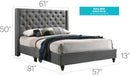 Nailhead Bed Transitional Vibrant by HouseOfZazla