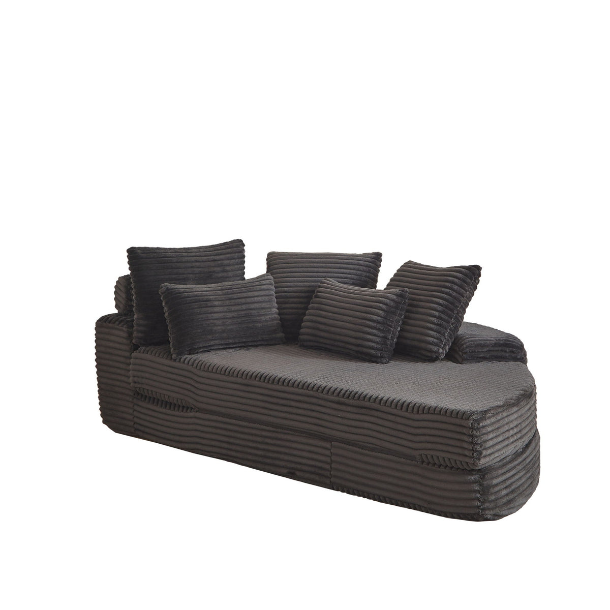 Semi Circular 2 In 1 Sofa Bed With Neck Pillow, photo 29 of 40