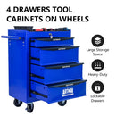 Rolling Metal Tool Chest With Drawers, Steel Storage Cabinet With Ball Bearing Slides by HouseOfZazla