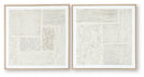 Andorfield - Wall Art Set (Set of 2) - Beige / Black / White