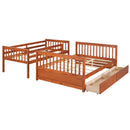 Bunk Bed With Ladders And 2 Storage Drawers by Unique Piece Furniture