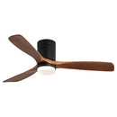Indoor Ceiling Fan With Lights, Reversible DC Motor, Remote Control - Black by HouseOfZazla