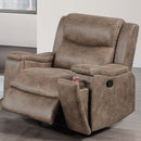Modern Manual Motion Living Room Set With Hidden Cup Holders by HouseOfZazla
