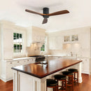 Low Profile Ceiling Fan DC, 3 Blade, Noiseless Reversible Motor, Remote Control by Unique Piece Furniture