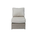 Outdoor Wicker Sectional With Weather Resistant Cushions And Table