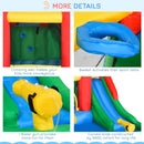 6-in-1 Kids Bounce House Inflatable Water Slide with Pool, Water Cannon, Climbing Wall, Inflator Included, Jumping Castle Kids Backyard Activity Outdoor Water Play Toy