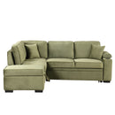 Sleeper Sofa Bed, 2 In 1 Pull Out Sofa Bed L Shape Couch With Storage Ottoman For Living Room, Bedroom Couch And Small Apartment by HouseOfZazla