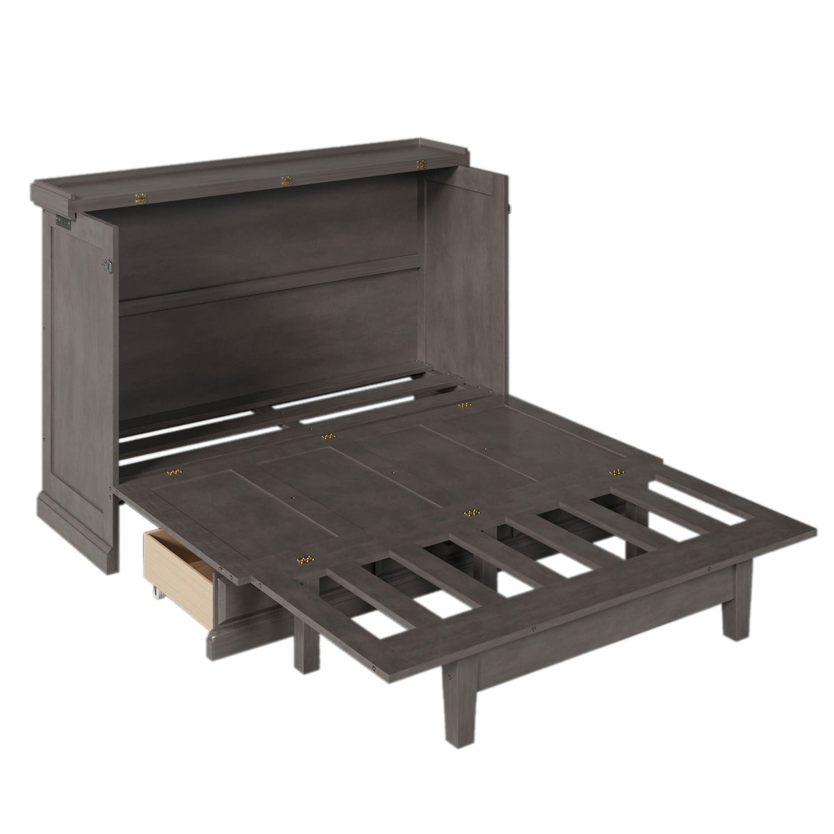 Murphy Bed Chest Cube Cabinet With Charging Station And Large Storage Drawer, photo 17 of 22